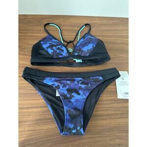 NWT Athleta Freestyle Camo Bikini Top and Bottom Size S